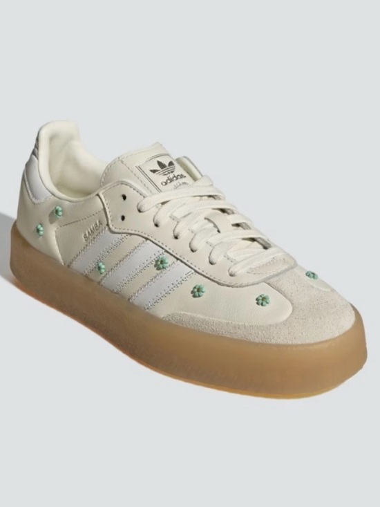 adidas Shoes - adidas Samba Sambae Off White Cloud Clear Mint Floral Embellished